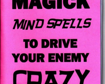 BLACK MAGICK MIND Spells to Drive your enemy cray book