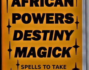 The 7 African Powers book of Destiny magick 76 page staple bound book seven orishas