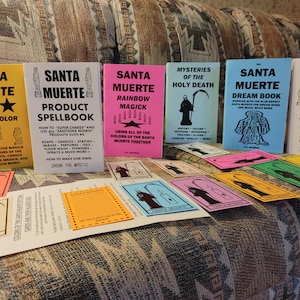 Especial de Solar-Vision: ¡Santa Muerte Holy Death book lot 6 libros + 12 tarjetas de petición y más de Solar-Vision Publishing!