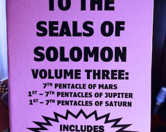 Prayers to the Seals of Solomon Volume #3, 80 page staple bound book