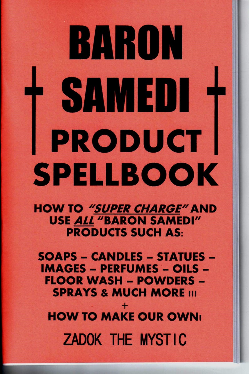 Baron Samedi product spellbook book How to use AND MAKE baron samedi products image 1