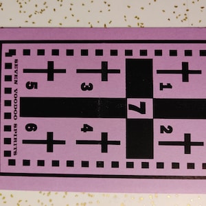 7 Voodoo Spirits &quot;Remove evil and negative energy&quot; prayer card