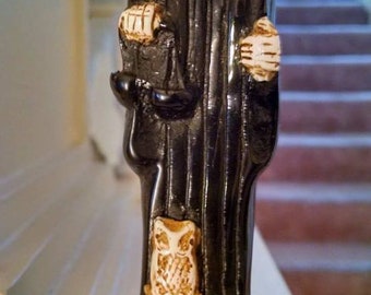 Santisima muerte 5.25" BLACK colored STATUE Santisima Muerte Holy Death