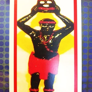 Elegua Orisha Gebetskarte 7 Afrikanische Mächte mit Gebet auf der Rückseite