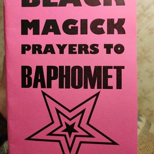 Black magick prayers to Baphomet book