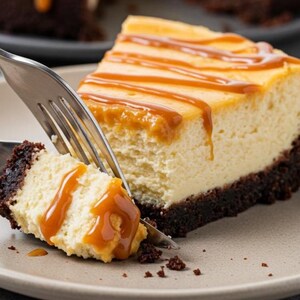 Caramel Brownie Cheesecake Recipe PDF | Layered Cheesecake Dessert | Digital Baking Guide | Printable Dessert Recipe Download