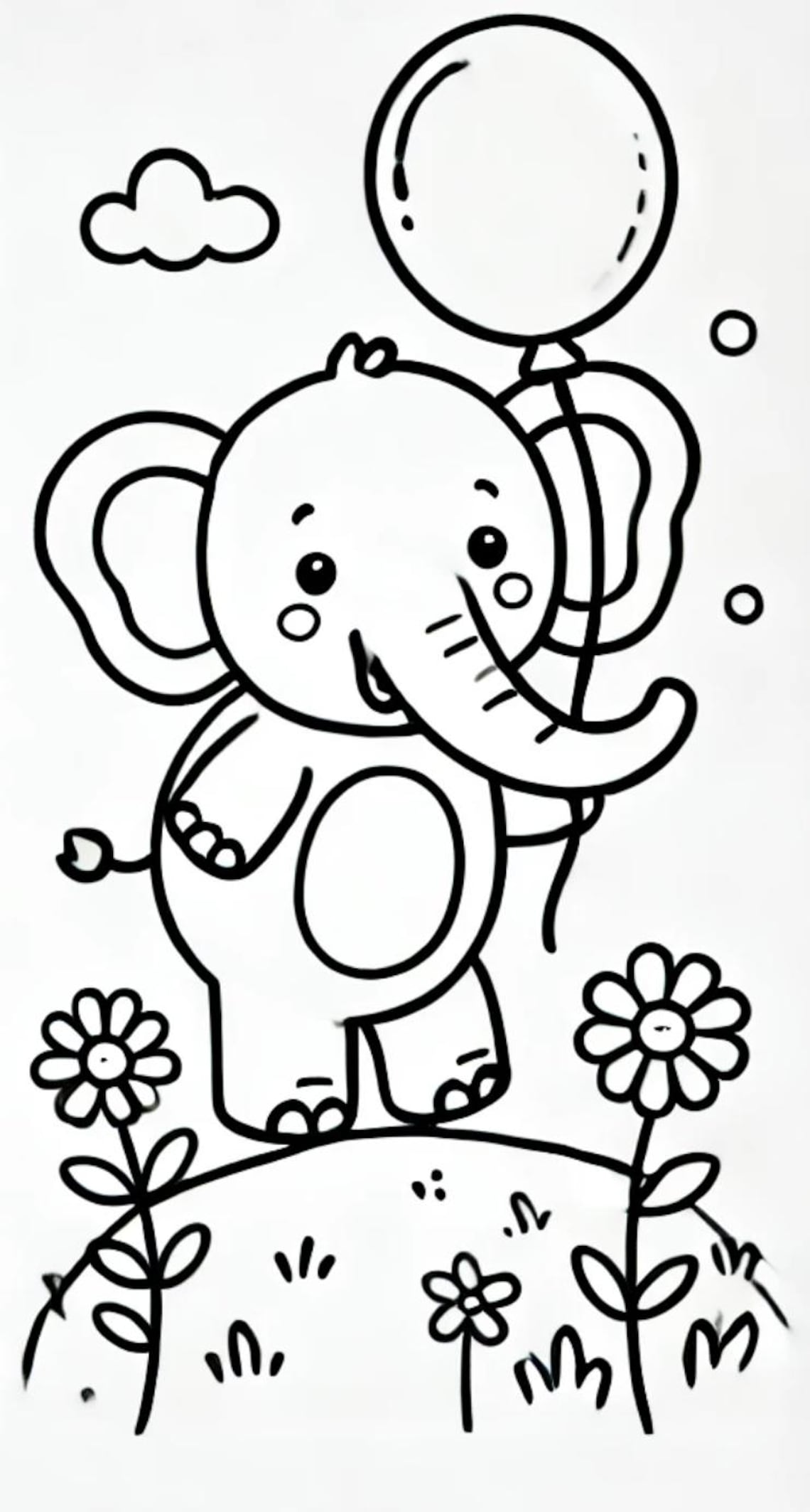 Kids Turtle Coloring Page - Etsy