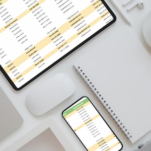 Restaurant Booking Tracker I Google Sheets Reservation Template I Digital Download