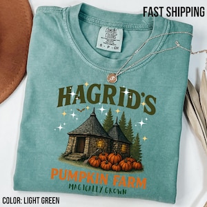 Hagrid&#39;s Pumpkin Farm T-Shirt: Vintage Wizard Halloween Tee
