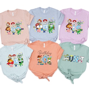 Custom Name Toy Story Birthday Shirt, Disney Birthday Boy Shirt, Toy Story Birthday Family Shirt, Toy Story Shirt, Disneyland Toy Story Tees
