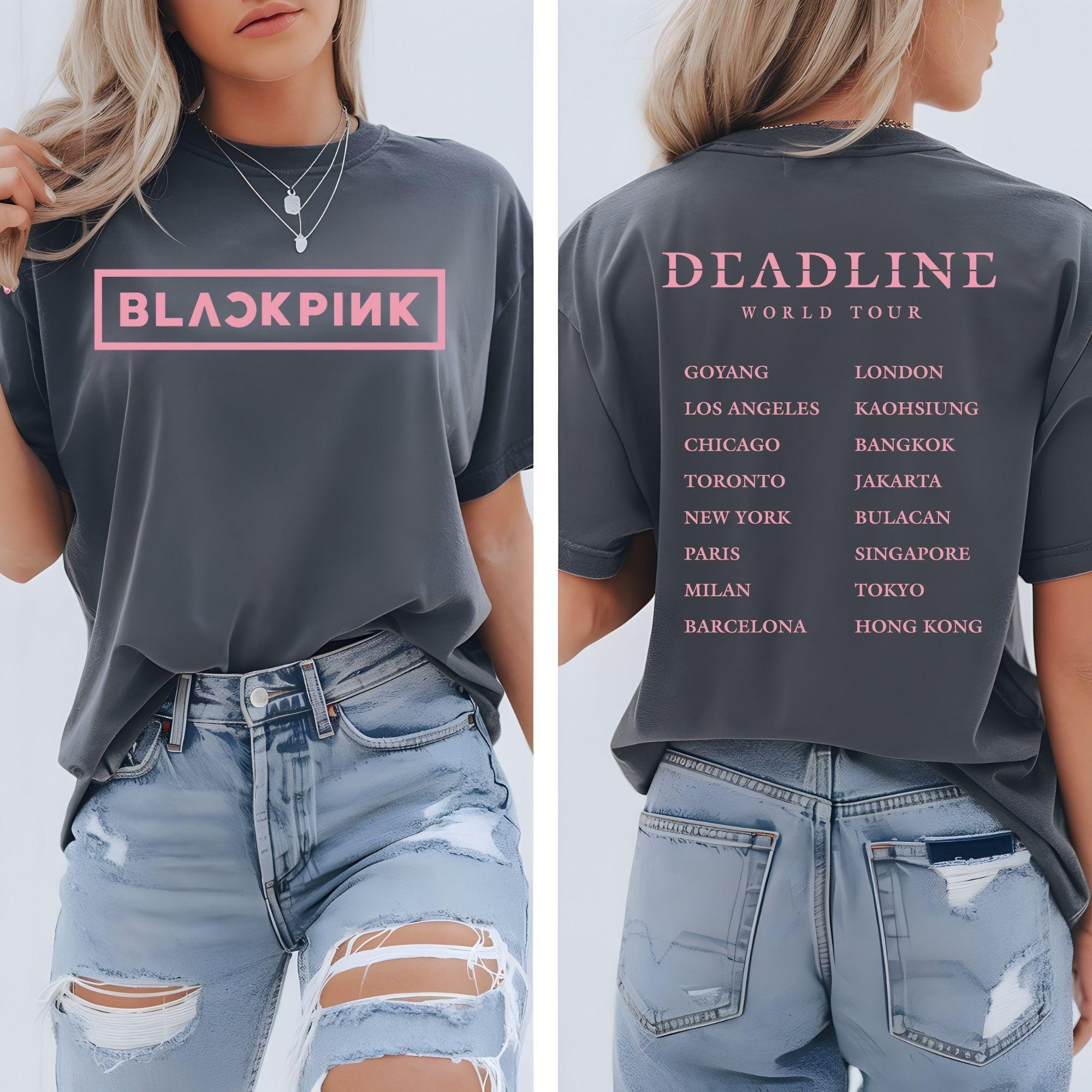 BLACKPINK ソウルコン DEADLINE TOUR CROP TEE M BLACKPINK - Tour Crop Tee ['DEADLINE' WORLD TOUR IN SEOUL