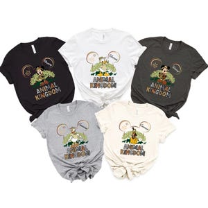 Personalized Disney Characters Safari Animal Kingdom Shirts, Safari Family Matching Shirts, Disney Safari Shirt, Mickey Safari Family Shirts