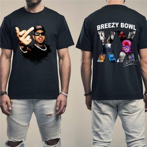 Chris Brown Vintage Middle Finger Vintage Unisex Shirt, Concert 2025 Shirt, Chris Brown Breezy Bowl XX Graphic Tee, Music Y2k TShirt