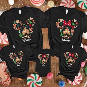 Personalized Gingerbread Disney Christmas 2026 Shirts, Magic Kingdom Shirt, Christmas Party Shirt, Custom Disney Shirt, Disney Christmas Tee