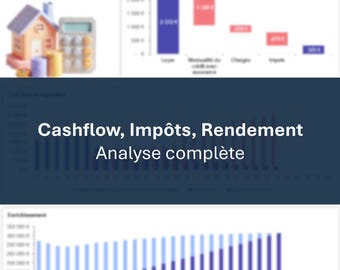 New 2025 - Rental/Real Estate Profitability Simulation and Tax Optimization - Professional Excel Tool Simulator