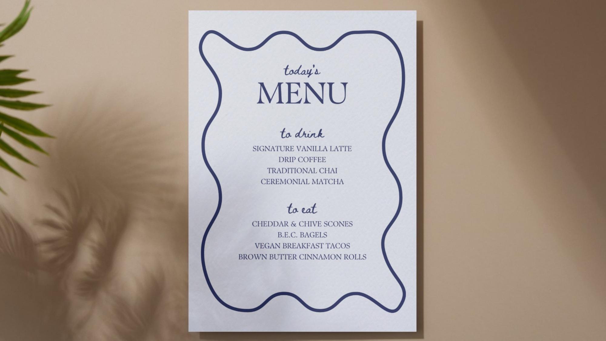 Menu Order Invite Coffee Shop Invitation & Menu Bundle: Customizable Cafe Invite (canva ...
