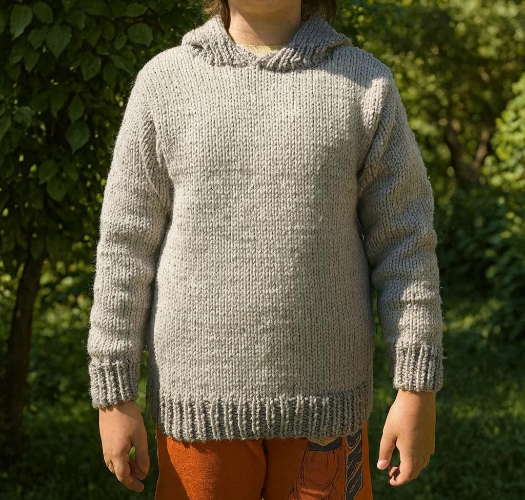 10～12歳向けハンドメイドキッズセーター - 男の子と女の子向け