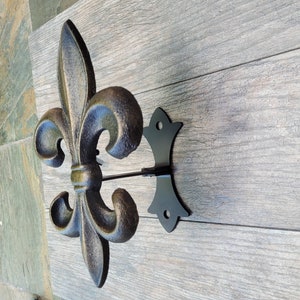 Iron Fleur de Lis Medallion Curtain Tieback | PICK YOUR COLOR | holdback | Window Treatments | Curtain Tie Back | Original FleurDeLisJunkie