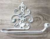 Toilet Paper Holder Shabby chic toilet paper holder Tissue Holder TP Hanger Cottage Bathroom FleurDeLisJunkie Toilet Paper Hanger