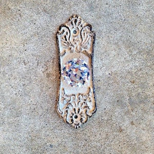 Crystal Look Doorknob Wall Hook | PICK YOUR COLOR | Cast Iron Wall Rack | Coat Rack Wall Hanger | FleurDeLisJunkie | Farmhouse Vintage look