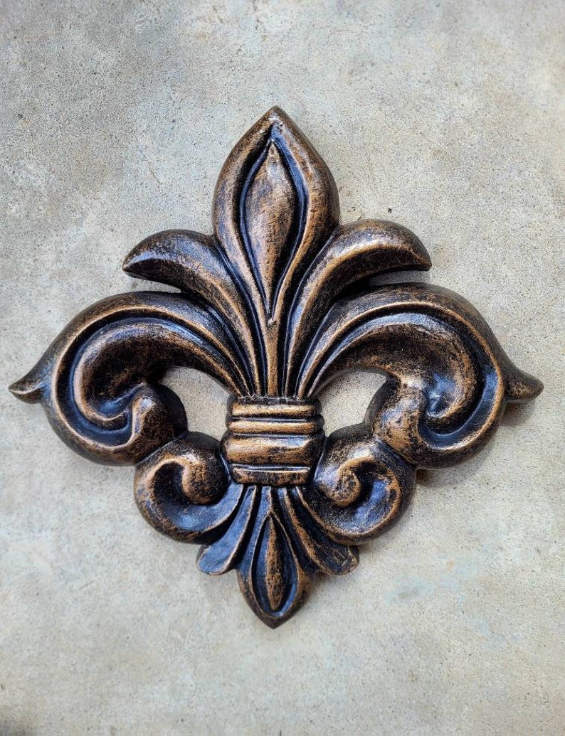 Fleur de Lis Wandtafel WÄHLEN SIE IHRE FARBE Alte Welt, Toskanischer, Französischer Land, mittelalterliches Wohndekor. Königliche Königin FleurDeLisJunkie Bild 8