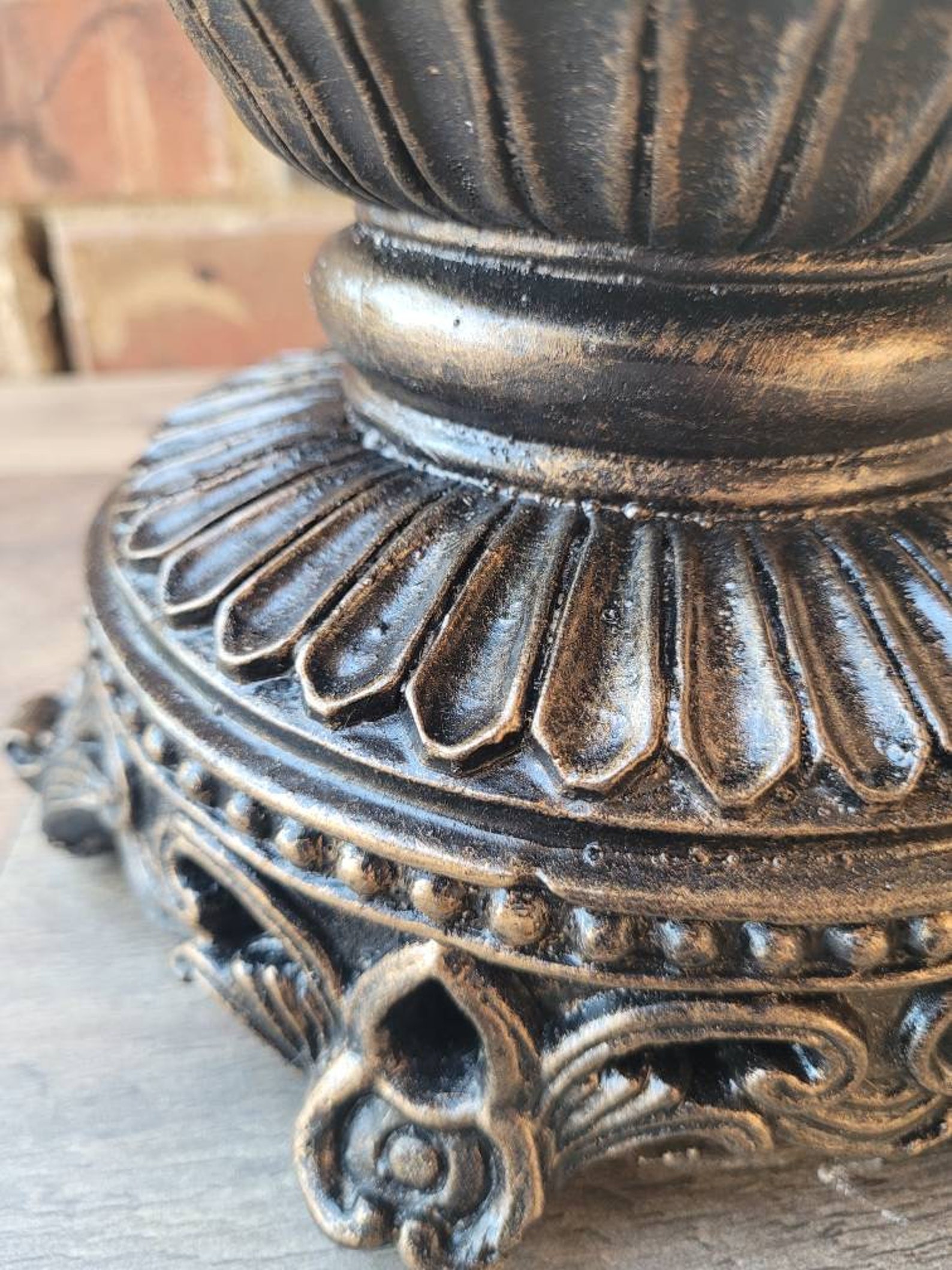 Tuscan Riser Round Candle Base, PICK YOUR COLOR, Pillar Candleholder, Tuscan Decor ...