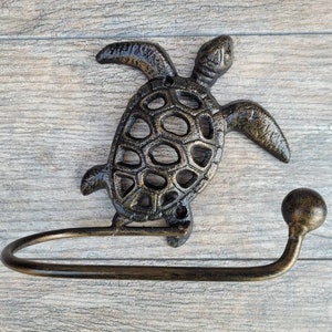 Porta carta igienica a forma di tartaruga marina / SCEGLI il tuo COLORE / Porta carta igienica, porta carta igienica, gancio da parete Nature, accessorio per il bagno della casa sul lago sulla spiaggia