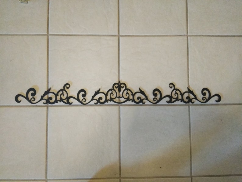 Wall Plaque Cabinet Hardware Bath Farmhouse Fleur De Lis Topper