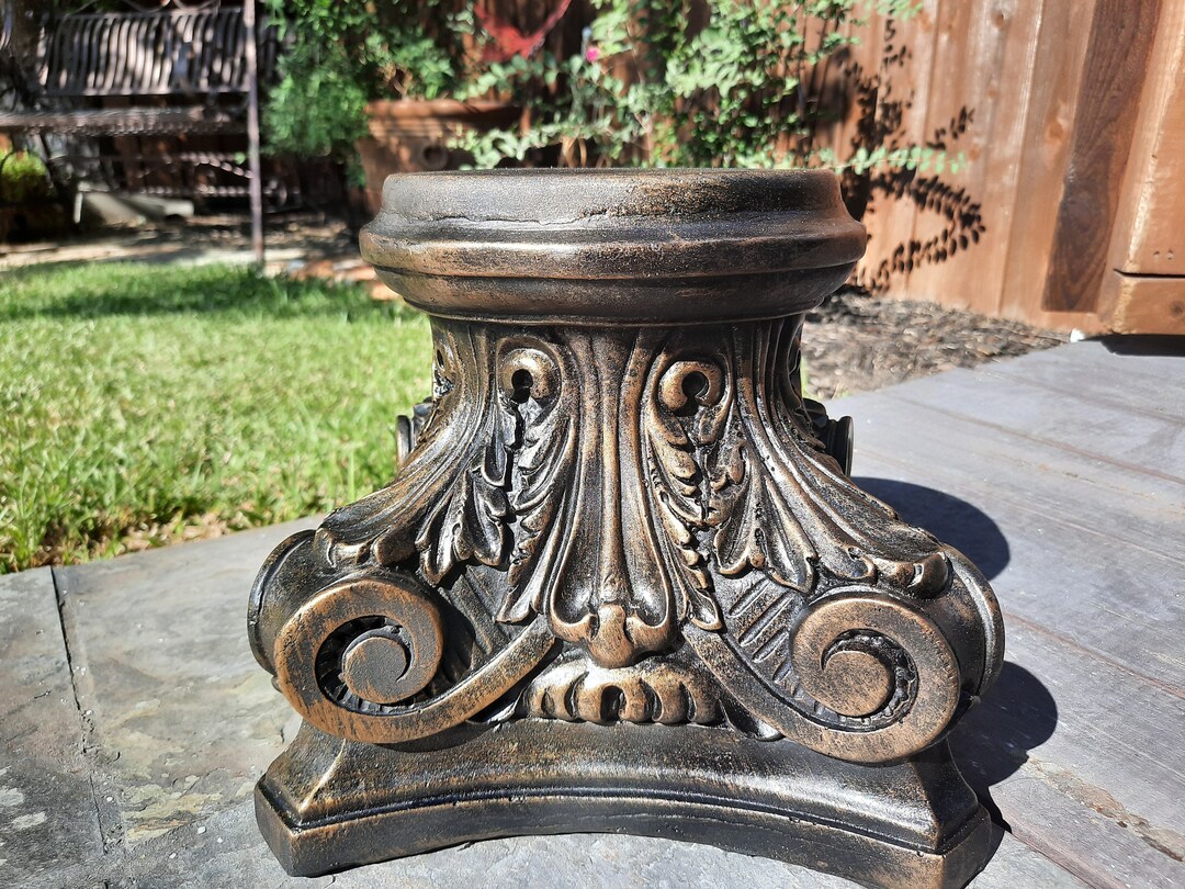 Tuscan Riser Large Capital Pillar Candleholder | PICK YOUR COLOR | Column Pedestal ...