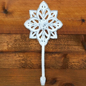 Wall Hook | PICK YOUR COLOR | Organization Hook | Wall Hook for Purses, hats, mudroom | Large Cast Iron Wall Hook. Iron hook hanger.
