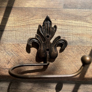 Toilet Paper Holder | PICK Your COLOR | Tissue Holder Bathroom Hardware, Tuscan Decor, TP Holder, Wrought Iron Decor Euro Style Bath Fixture
