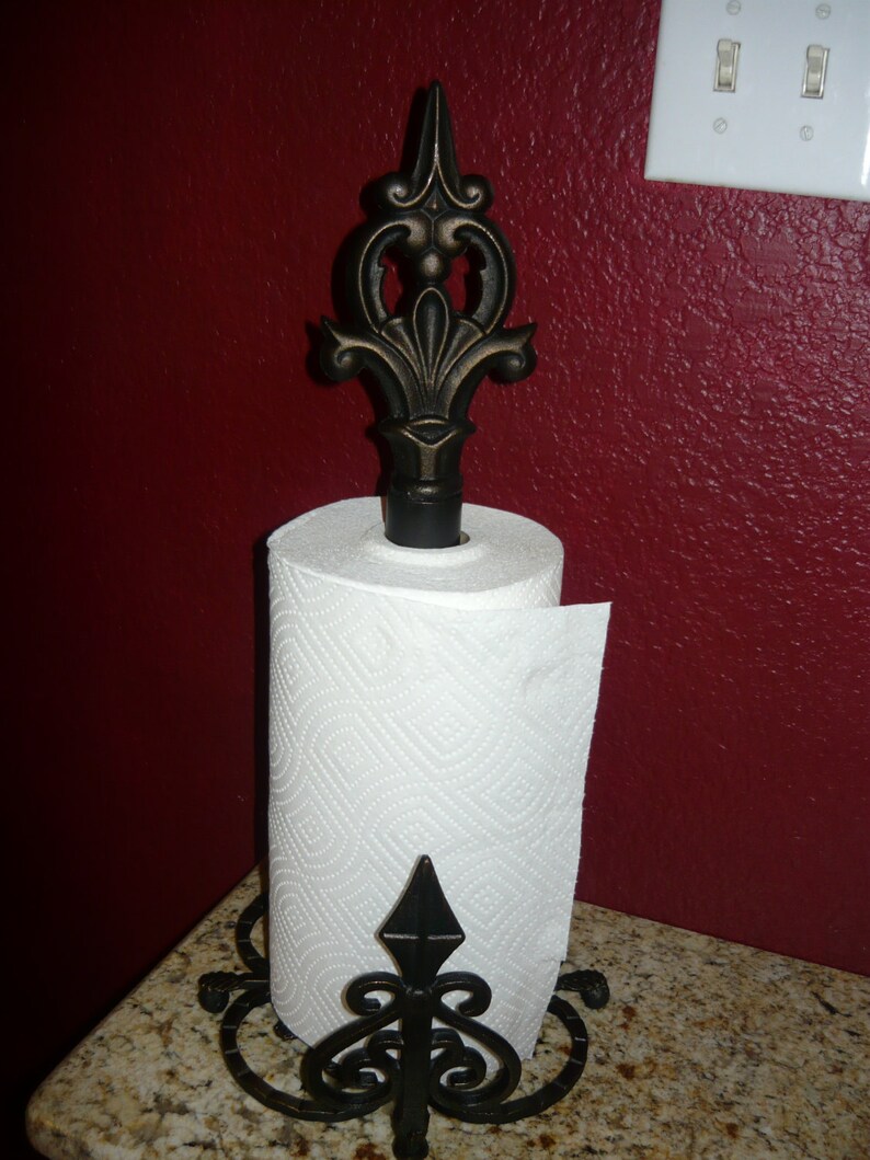 Iron Countertop Paper Towel Holder Standing for Kitchen Etsy
