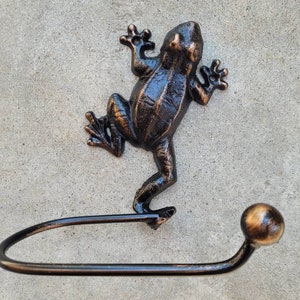 Frog Toilet Paper Holder for Bathroom Storage, TP Holder, Choose your Color, Frog decor, Nature Beach Sea Jungle  Rainforest Toad, kids bath