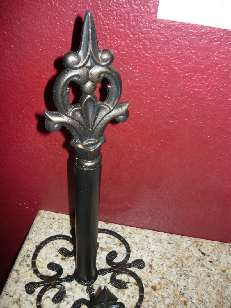 Iron Countertop Paper Towel Holder Standing for Kitchen Etsy
