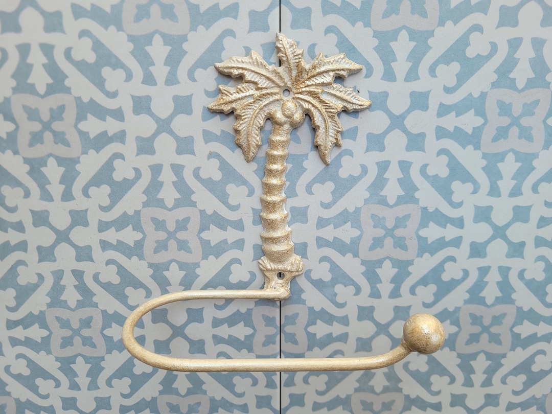 Palm Tree Toilet Paper Holder, TP Holder, Toilet Tissue Holder, Nature