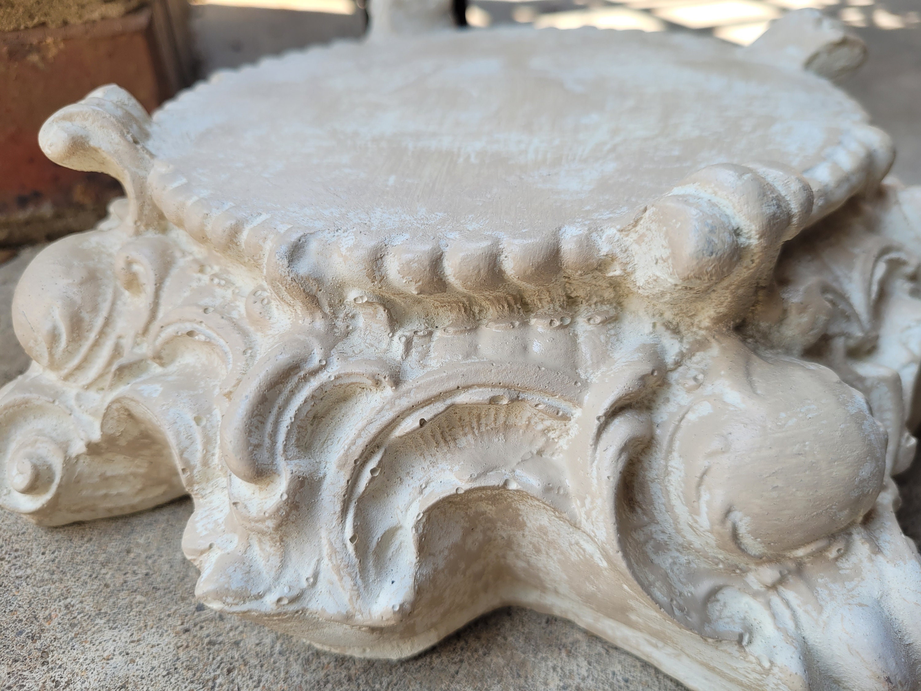 Tuscan Riser Capital Pillar Candleholder - PICK YOUR COLOR - Rose Bowl Riser - Old ...