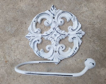 Toilet Paper Holder | PICK your COLOR | Shabby chic bathroom | Tissue Holder | TP Hanger | Cottage Bathroom Decor | Ornate Medallion Bath