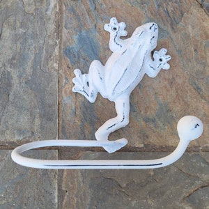 Frog Toilet Paper Holder for Bathroom Storage, TP Holder, Choose your Color, Frog decor, Nature Beach Sea Jungle  Rainforest Toad, kids bath
