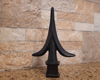 Cast Iron Fleur De Lis Finial| PICK YOUR COLOR | Fence Decor, French Country Home Decor, Garden Backyard Decor, Fencing Supplies Top Rail