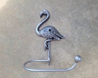 Flamingo Toilet Paper Holder, TP Holder, Toilet Tissue Holder, Nature, Wall Hook, Tissue Paper Holder, Bathroom Hardware, Beach Cottage Home