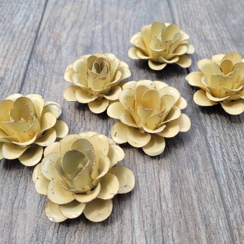 Rustic Metal Rose Metal Roses - Etsy