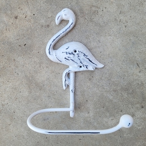 Flamingo Toilettenpapierhalter, TP Halter, Toilettenpapierhalter, Natur, Wandhaken, Seidenpapierhalter, Badezimmer Hardware, Beach Cottage Home