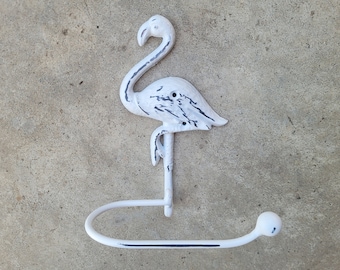 Flamingo Toilet Paper Holder, TP Holder, Toilet Tissue Holder, Nature, Wall Hook, Tissue Paper Holder, Bathroom Hardware, Beach Cottage Home