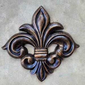 Fleur de Lis Wandtafel WÄHLEN SIE IHRE FARBE Alte Welt, Toskanischer, Französischer Land, mittelalterliches Wohndekor. Königliche Königin FleurDeLisJunkie Bild 1