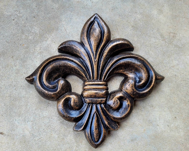 Fleur de Lis Wandtafel WÄHLEN SIE IHRE FARBE Alte Welt, Toskanischer, Französischer Land, mittelalterliches Wohndekor. Königliche Königin FleurDeLisJunkie Bild 4