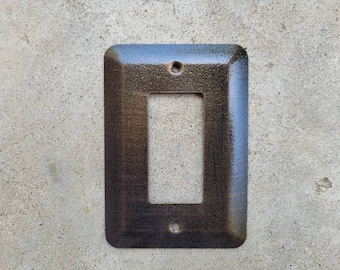 Single Rocker | PICK YOUR COLOR | Metal Switch Plate Cover | Rocker Switch Cover | Rocker Plate| Rocker Cover | One Gang Outlet Cover