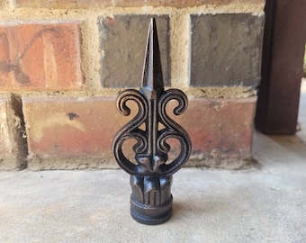 Cast Iron Fleur De Lis Finial | PICK YOUR COLOR | Fence French Country Home Decor | Garden Backyard Decor Fencing Supplies Finials Fence top