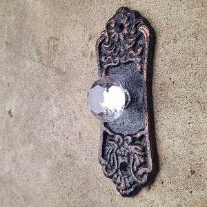 Crystal Look Doorknob Wall Hook | PICK YOUR COLOR | Rustic | Cast Iron | Coat Rack Wall Hanger | FleurDeLisJunkie | Tuscan Vintage look
