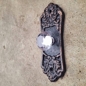 Crystal Look Doorknob Wall Hook | PICK YOUR COLOR | Rustic | Cast Iron | Coat Rack Wall Hanger | FleurDeLisJunkie | Tuscan Vintage look