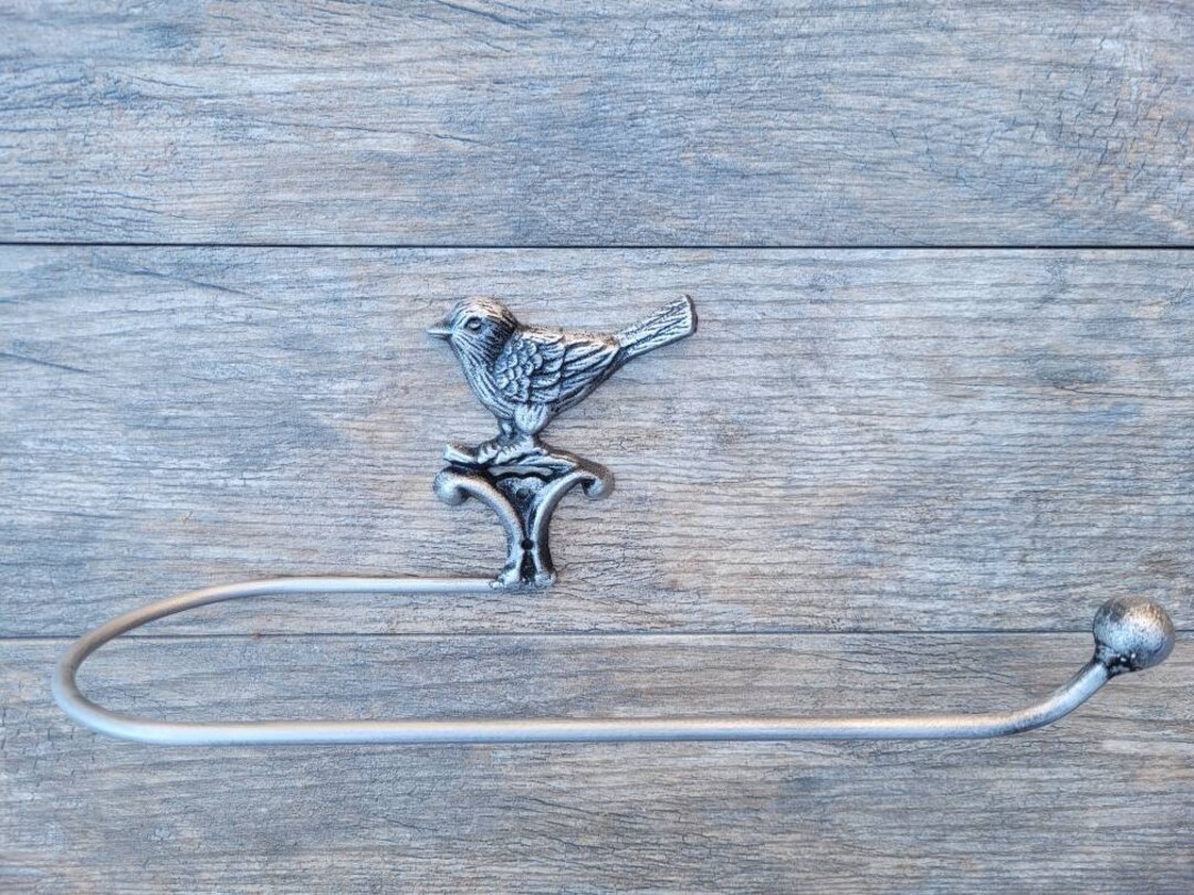 Bird Paper Towel Holder PICK YOUR COLOR Nature Decor Wall Mount Paper